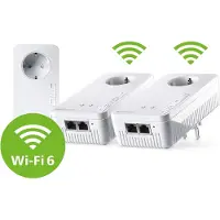 Devolo Magic 2 WiFi 6 next Powerline WLAN Multiroom startpaket 07195 Powerline, WLAN 2400 MBit/s