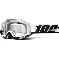 100% Goggle 100% RACECRAFT STUU (genomskinligt anti-dimsglas + 10 remmar) (NY)