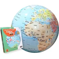 MG CALY Uppblåsbar globboll The World, 42 cm