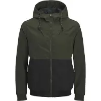 Jack & Jones Övergångsjacka 'JJERush' oliv / svart
