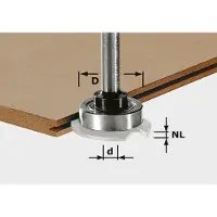 Festool 499804 Frässpindel S8 1,5-5 KL28 Diameter 28 mm N/A