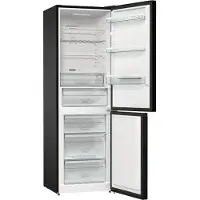 Gorenje NRK6192ABK4 - Kylskåp/frys - bottenfrysskåp - bredd: 60 cm - djup: 59.2 cm - höjd: 185 cm - 300 liter - Klass E - svart