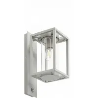 LUCANDE Utomhus vägglampa med rörelsesensor Ferda , dimbar, Aluminium / grå / zink, Aluminium / grå / zink, Modern