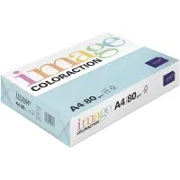 Image Coloraction Kopieringspapper Coloraction Bermuda/blå trädfr i ECF 80 g/m² 210x297 mm A4 smal bana förp.