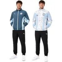 Puma Sportjacka 'Manchester City Kidsuper' ljusblå / grafit