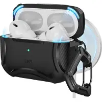 ESR Airpods Pro-fodral med HaloLock, kompatibelt med Airpods Pro 2:a och 1:a gen, MagSafe, kraftigt stötbeskydd