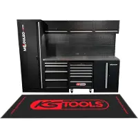 Ks Tools 866.6000 Verkstad-skåpsystem (B x H x D) 2640 x 1890 x 500 mm Svart
