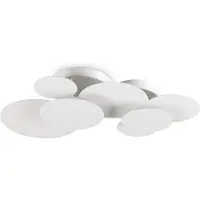 Ideal Lux LED taklampa Cloud, Vitt / opal, Vardagsrum / matsal, Metall, Modern, LED-taklampa