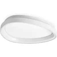 Ideal Lux LED taklampa Gemini, Vitt / opal, Vardagsrum / matsal, Metall, Modern, LED-taklampa