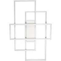 Ideal Lux LED taklampa Frame, Vitt / opal, Vardagsrum / matsal, Metall, Modern, LED-taklampa