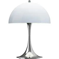 Louis Poulsen LED bordslampa Panthella 250, dimbar, Förkromad / silver, Vardagsrum / matsal, Syntetmaterial, Modern, LED-bordslampa