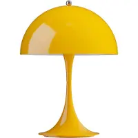 Louis Poulsen LED bordslampa Panthella 250, dimbar, Gul / orange, Vardagsrum / matsal, Syntetmaterial, Modern, LED-bordslampa