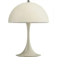 Louis Poulsen LED bordslampa Panthella 250, dimbar, Creme / bärnsten, Vardagsrum / matsal, Syntetmaterial, Modern, LED-bordslampa