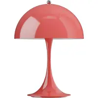 Louis Poulsen LED bordslampa Panthella 250, dimbar, Röd, Vardagsrum / matsal, Syntetmaterial, Modern, LED-bordslampa