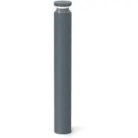 Ideal Lux LED pollare Boeing, Aluminium / grå / zink, Metall, LED-utomhuslampa