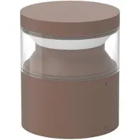 Ideal Lux LED pollare Boeing, Brun / rost, Metall, LED-utomhuslampa