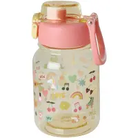 Rice Vattenflaska - 700 ml - Unicorn Love - Rosa/Gul - - One Size - Vattenflaska