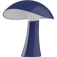 Louis Poulsen LED-batteridriven bordslampa Rumee 220, blå, IP44 dimbar, Blå, Vardagsrum / matsal, Syntetmaterial, Skandinavisk