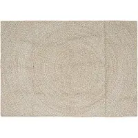 vidaXL Områdesmattor Rektangulär Naturlig och vit 140 x 200 cm Jute