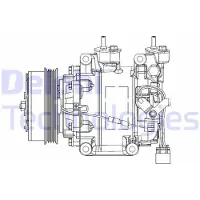 Delphi Kompressor för luftkonditionering CS20515
