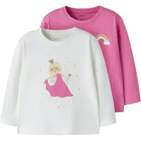 Name it T-shirt 'NMFVEEN' guld / rosa / vit
