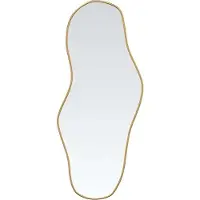 vidaXL Väggspegel guld 60x25 cm