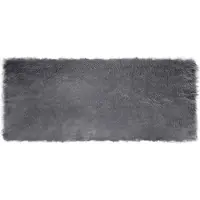 vidaXL Fuskfäll matta TAFALLA Antracit 80 x 200 cm Polyester