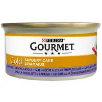 Gourmet Gold Savoury Cake Z Jagnięciną i Zieloną Fasolką 85 g