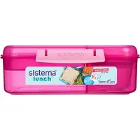 Sistema - 1.65L Bento Lunch Pink