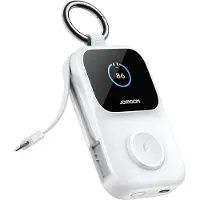 Dudao JR-W19 5000mAh Powerbank med 5W trådlös klockladdning - Vit