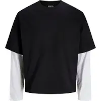 Jack & Jones T-shirt 'JCOBIARRITZ' svart / vit