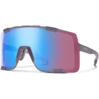 Smith - Solglasögon - Syncline Matte Meteorite Crystal ChromaPop Low Light Rose Blue Mirror för Unisex - Lila