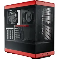 HYTE Y40 Tempered Glass Midi-Tower Datorchassi Svart-röd