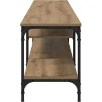 vidaXL TV-skåp Artisan Ek 201 x 35 x 45 cm Konstruerat trä och järn