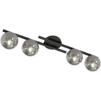 Emibig Taklampa Kairo LIGHTING, dimbar, Svart, Vardagsrum / matsal, Metall, Modern, Taklampa