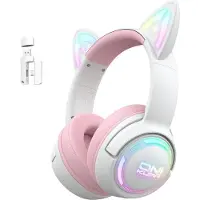 Onikuma GT838 gaming-hörlurar (rosa)