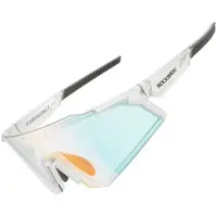 RockBros cykelglasögon fotokromatiska med UV400 UVA/UVB-filter (vita)
