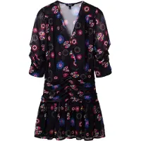 Desigual Klänning 'MOONI-LACROIX' blå / rosa / röd / svart