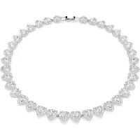 Swarovski X Ariana Grande Kapselkollektion Hjärtformad Elegant Modehalsband Damhalsband Silver 5720857 OS,Silver White