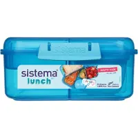 Sistema Bento Cube matlåda 1,25 l blå