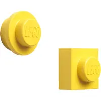 LEGO Magneter - 2 st - Gul - - One Size - Tillbehör