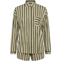 LASCANA Kort pyjamas guld / pastellgrön / mörkgrön
