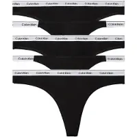 Calvin Klein 5 Pack Mixed Thongs Icon Logo
