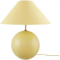 Globen Lighting Bordslampa IRIS, Gul / orange, Vardagsrum / matsal, Textil / tyger / siden, Vintage, Bordslampa