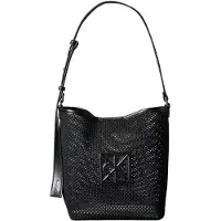 Calvin Klein Mesh Emblem Logo Bucket Bag With Pouch