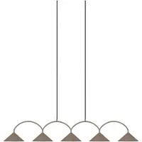 Globen Lighting Taklampa , CURVE, dimbara, Brun / rost, Vardagsrum, Metall, Vintage / retro