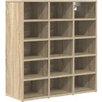 vidaXL Skoskåp med hylla Sonoma-ek 77,5 x 30 x 83,5 cm Konstruerat trä