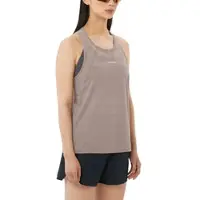 Salomon - Trail running-kläder dam - Shakeout Air Tank W Iron för Unisex - Storlek XS - Beige