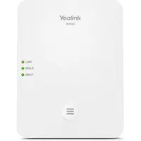 Yealink W80B - Sladdlös telefonbasstation/VoIP-telefonbasstation med nummerpresentation - IP-DECT\GAP - 3-riktad samtalsförmåg - SIP, SIP v2 - 2 linjer - pärlvit