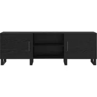 vidaXL TV-skåp Svart Ek 150 x 30 x 50 cm Konstruerat trä